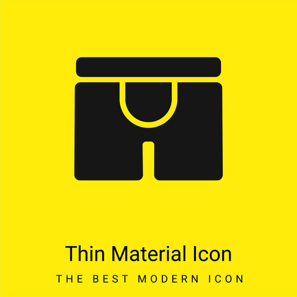 Boxers minimal bright yellow material icon