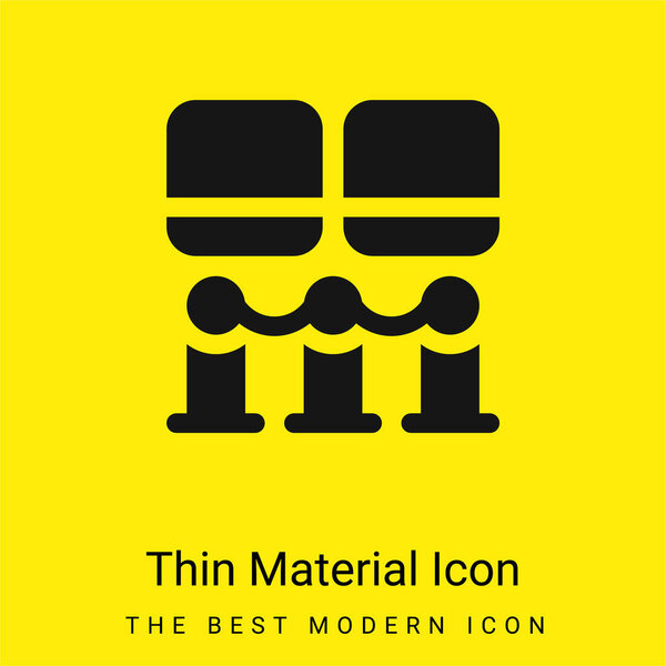 Art Museum minimal bright yellow material icon