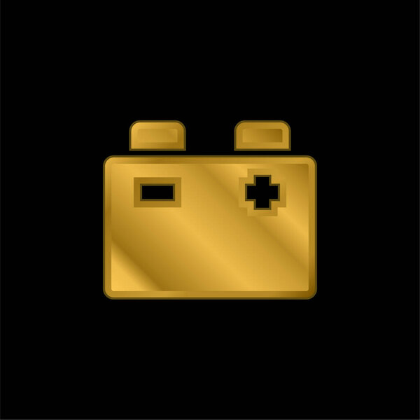 Металлическая иконка или вектор логотипа