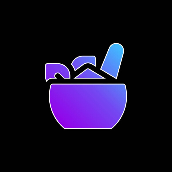 Значок аюрведического синего градиента