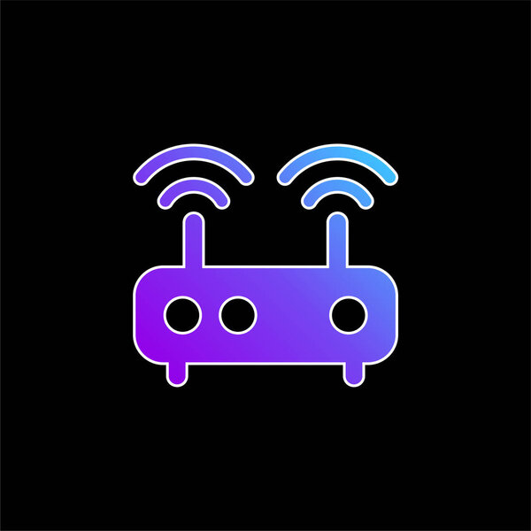 Значок синего градиента антенны