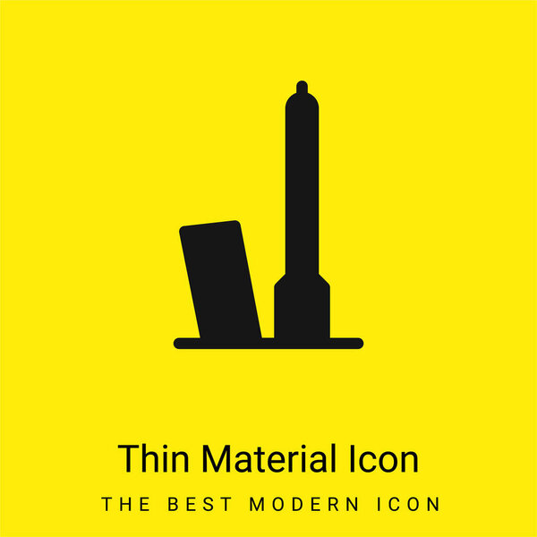 Bologna minimal bright yellow material icon