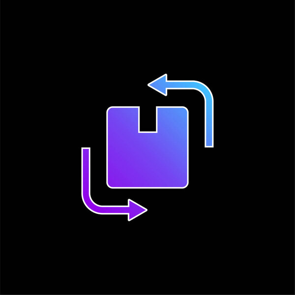 Значок синего градиента