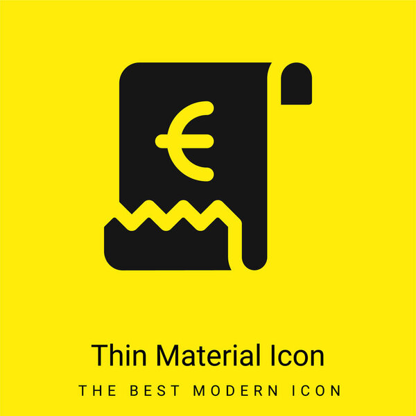 Иконка минимального ярко-желтого материала