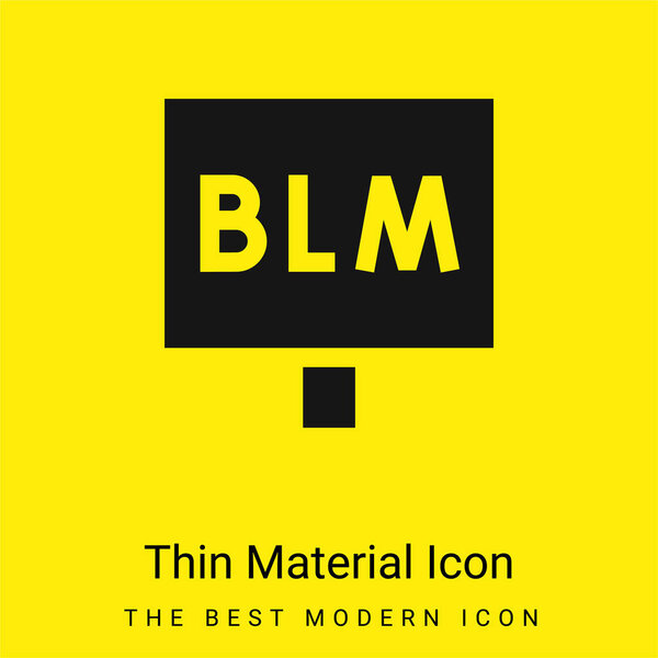 Blm minimal bright yellow material icon