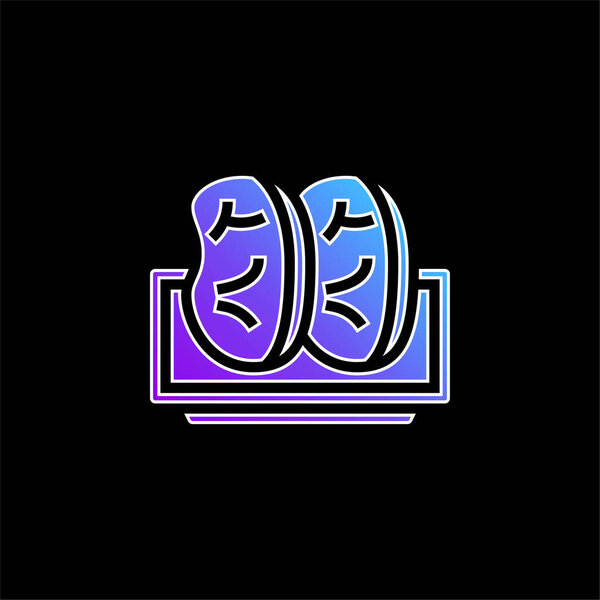 Значок беконно-голубого градиента