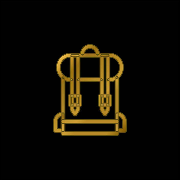 Рюкзак с позолотой иконой или вектором логотипа