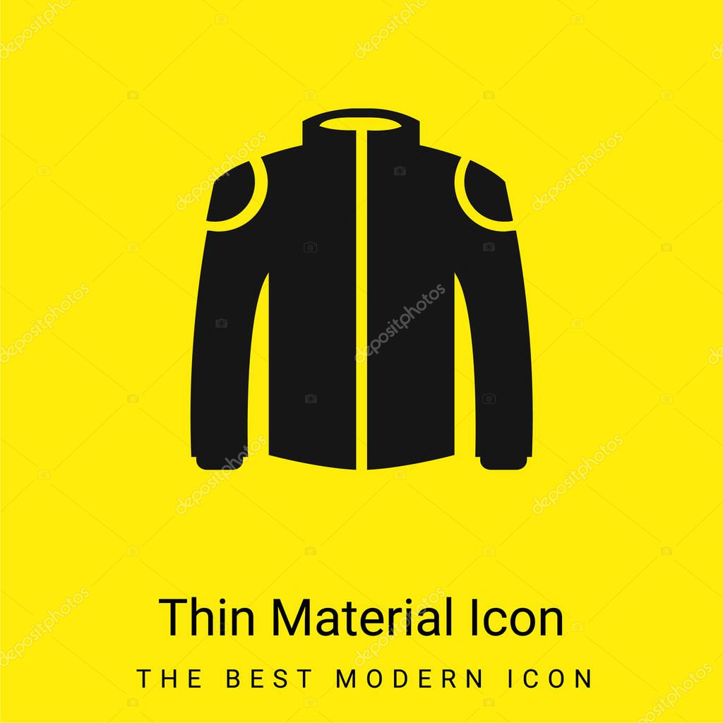 Black Jacket minimal bright yellow material icon