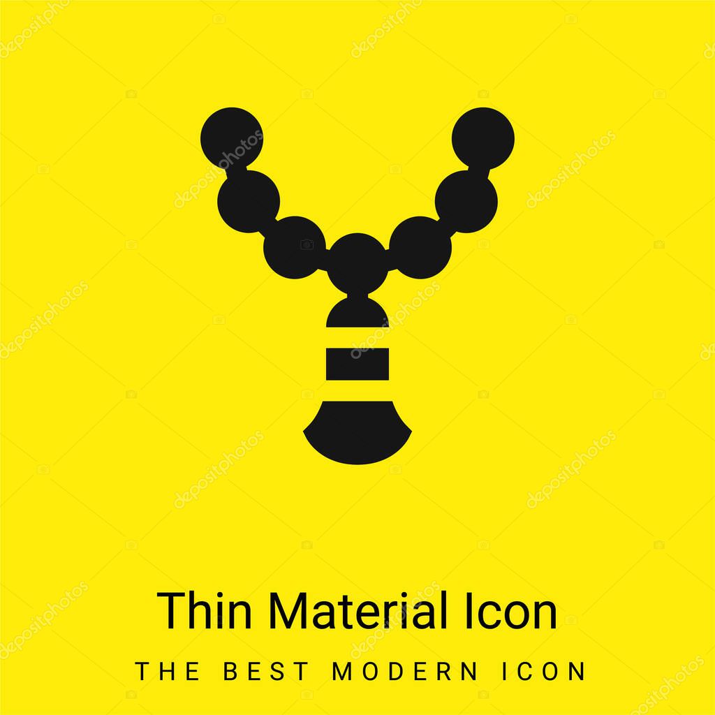 Beads minimal bright yellow material icon