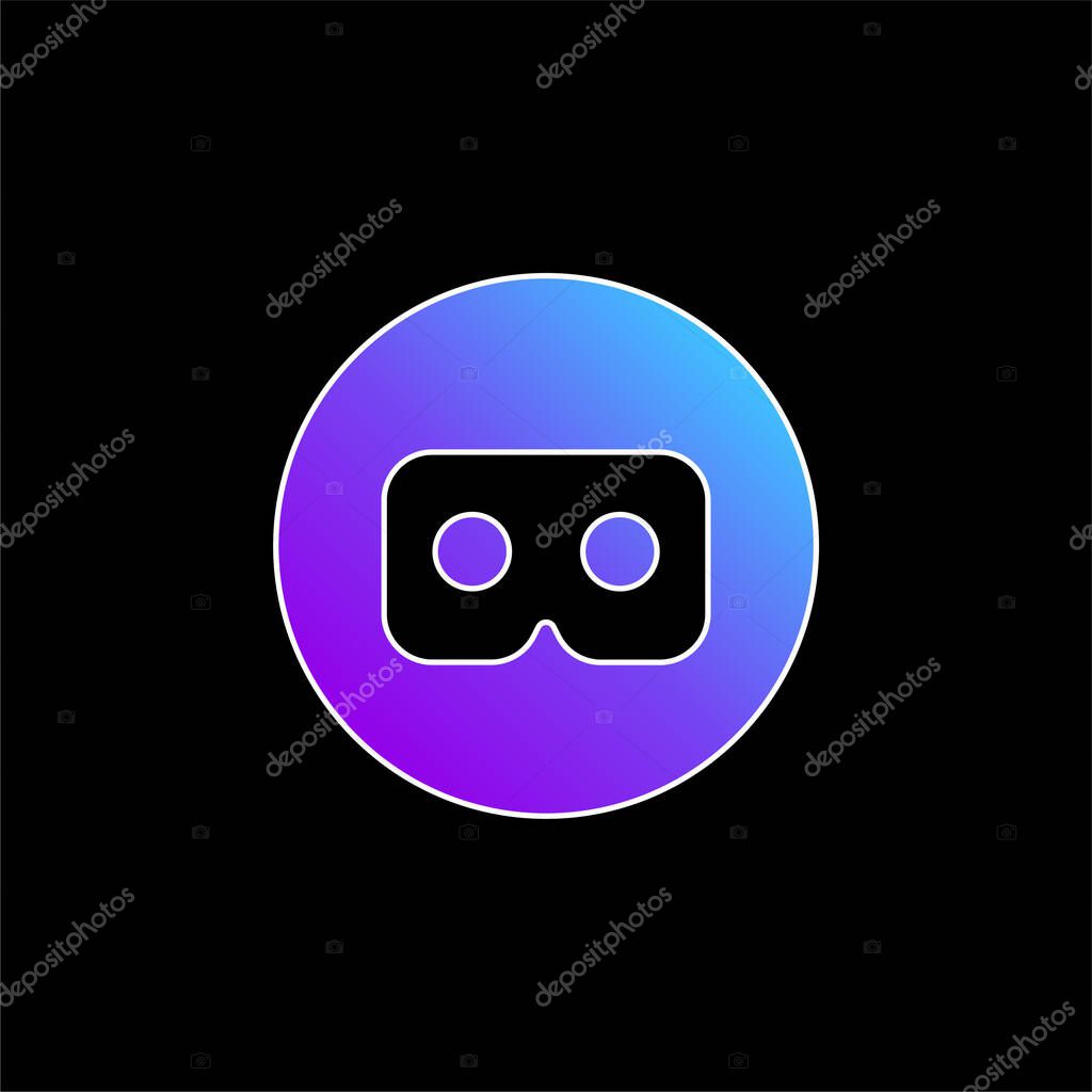 Ar Glasses blue gradient vector icon