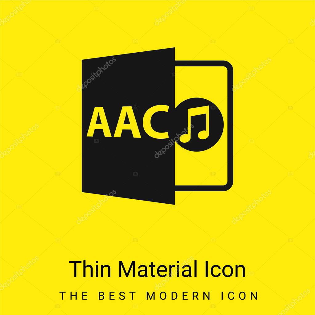Acc File Format Symbol minimal bright yellow material icon