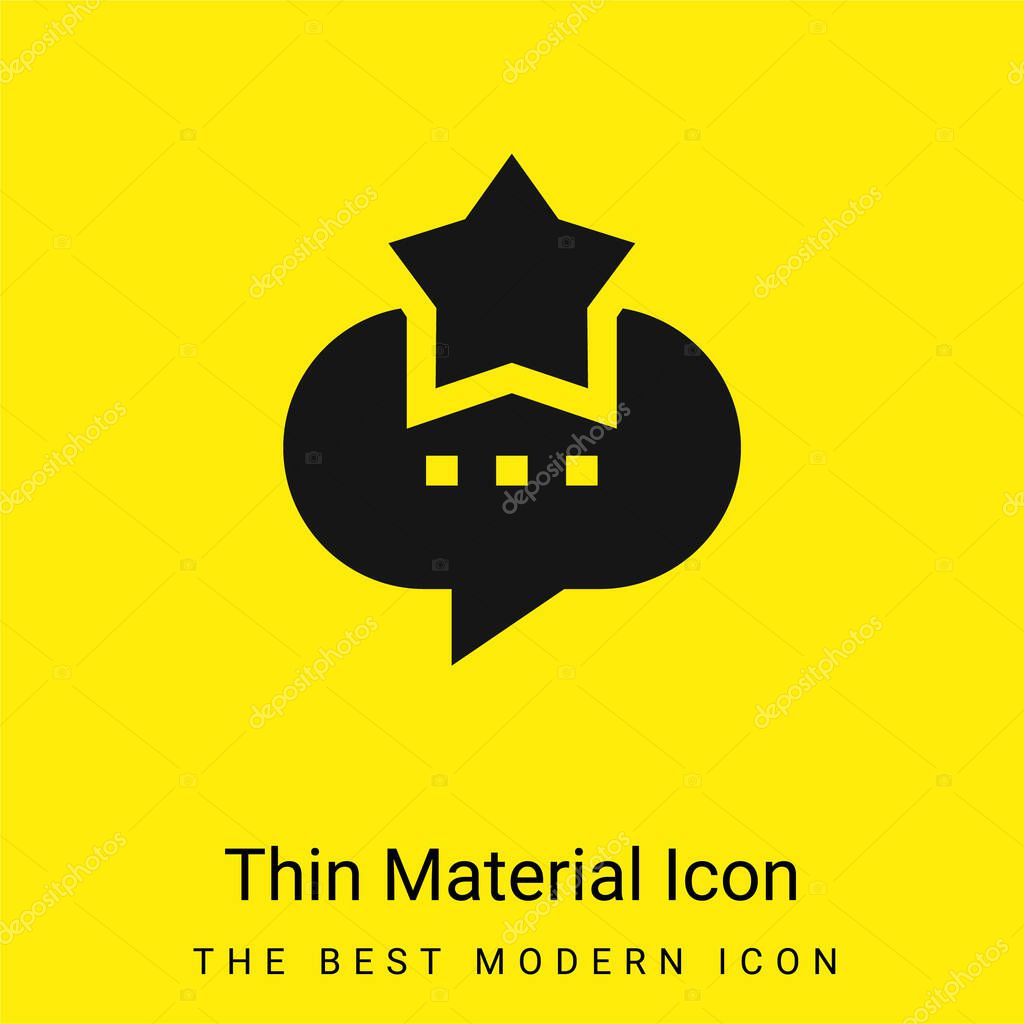 Best minimal bright yellow material icon