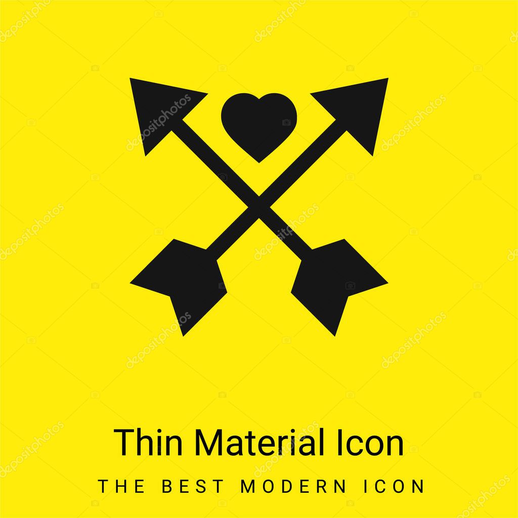 Arrows minimal bright yellow material icon