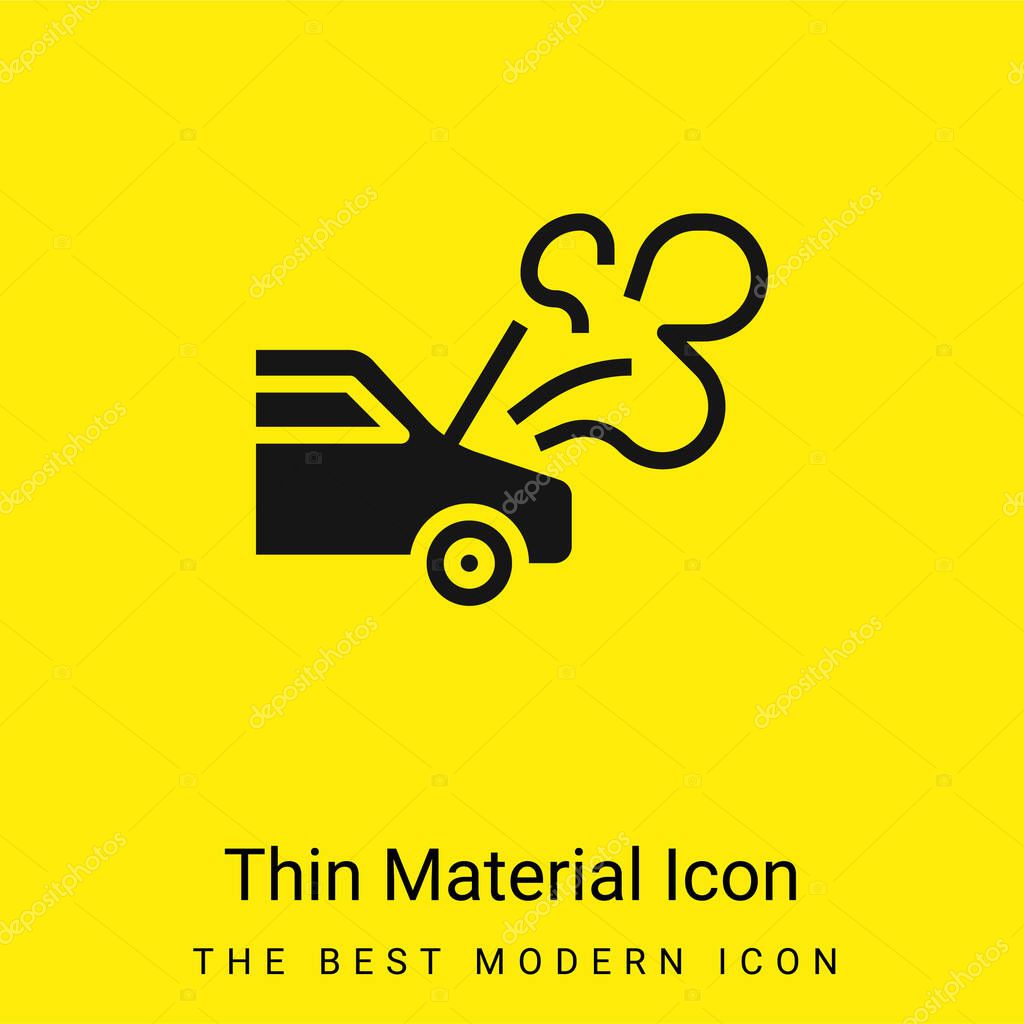 Breakdown minimal bright yellow material icon