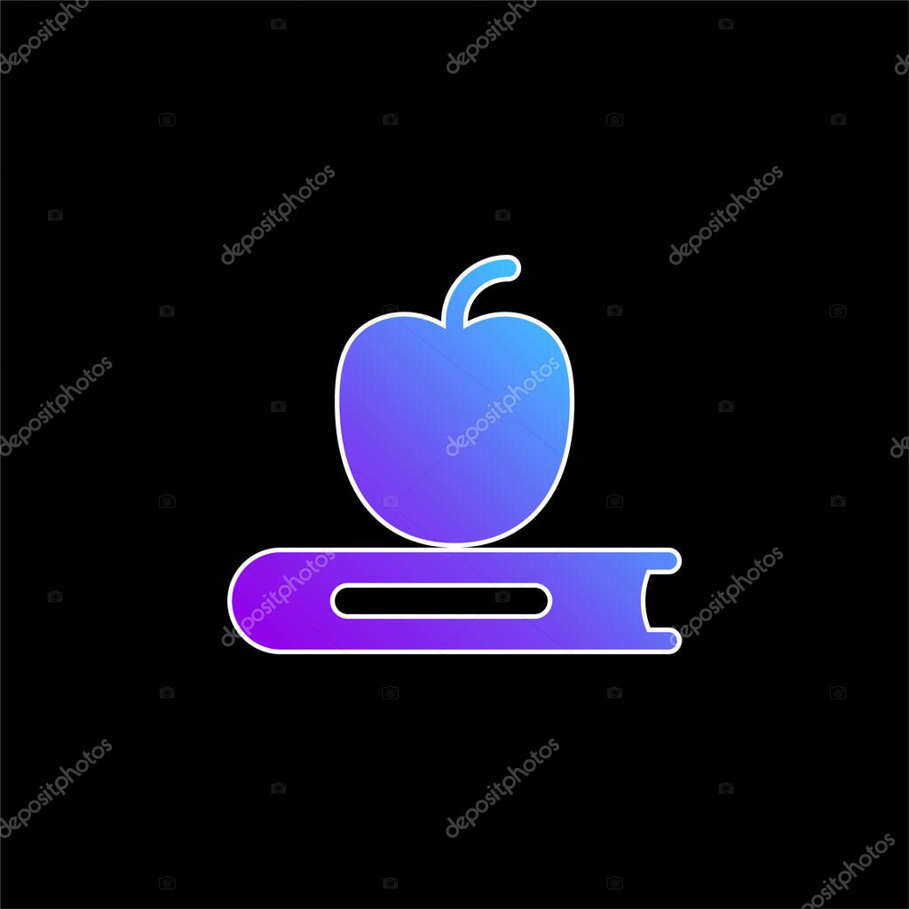 Book blue gradient vector icon