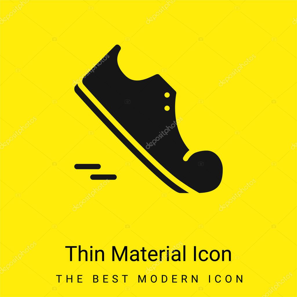 Agility minimal bright yellow material icon