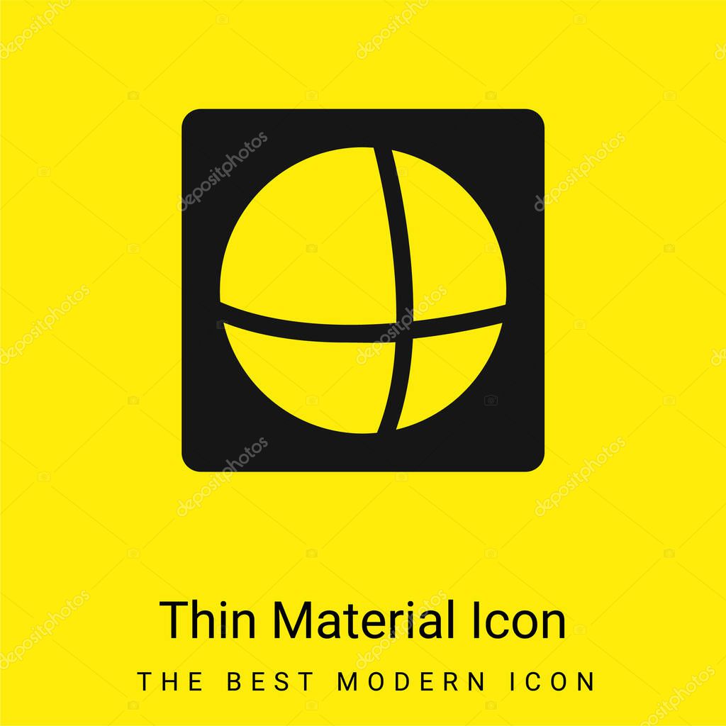 Ads Of The World Logo minimal bright yellow material icon