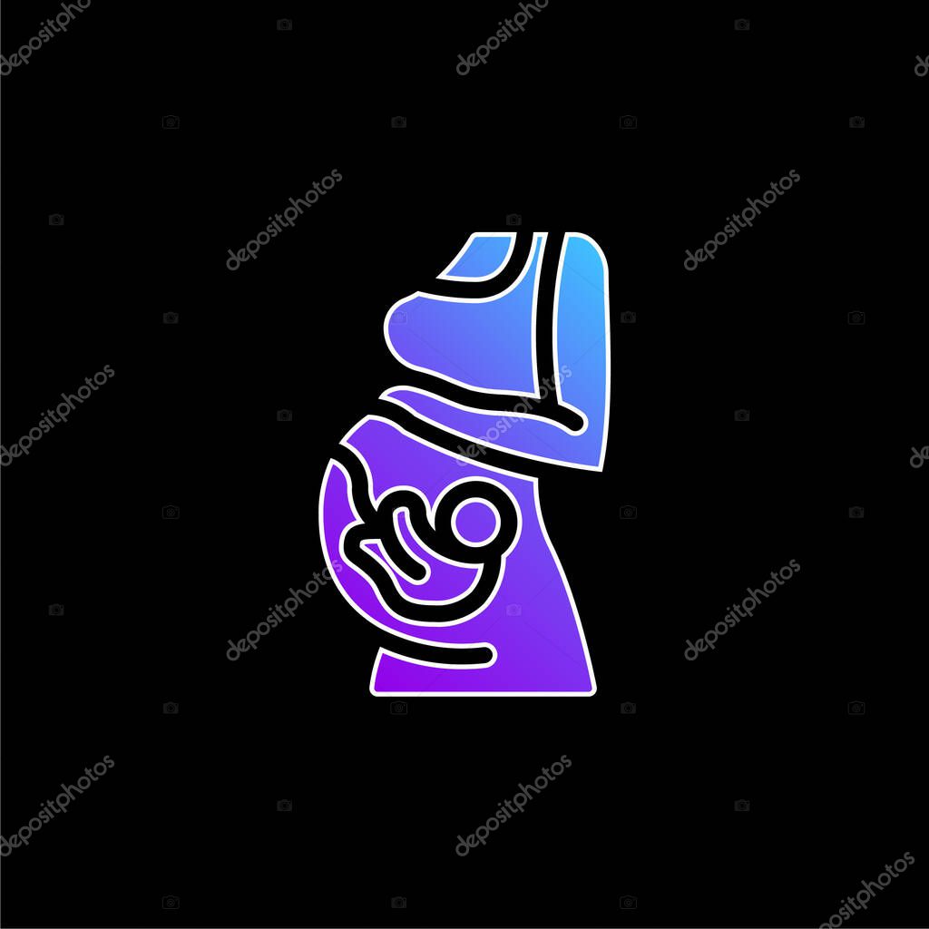 Baby blue gradient vector icon