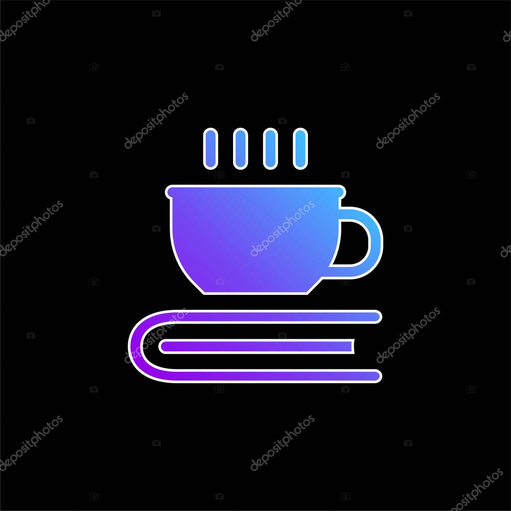 Book blue gradient vector icon
