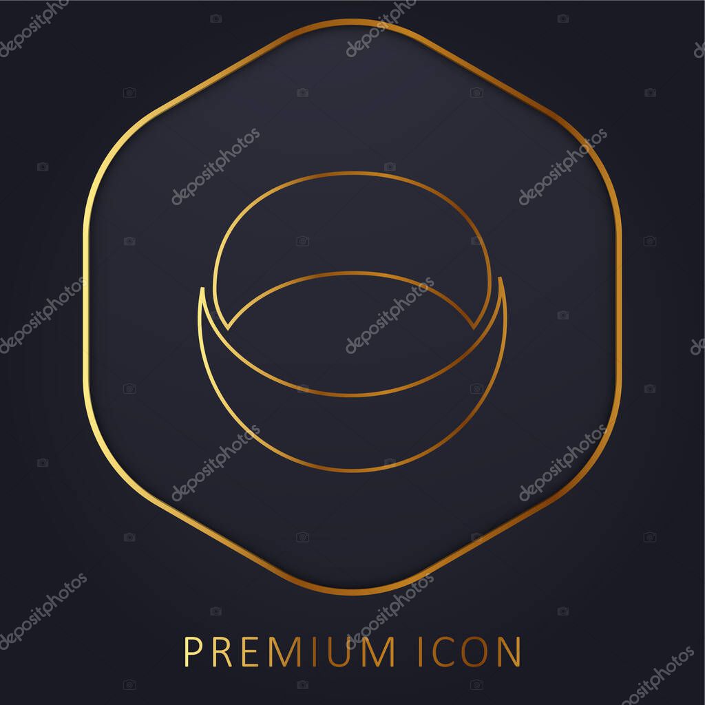 Ashley Madison Social Logo golden line premium logo or icon