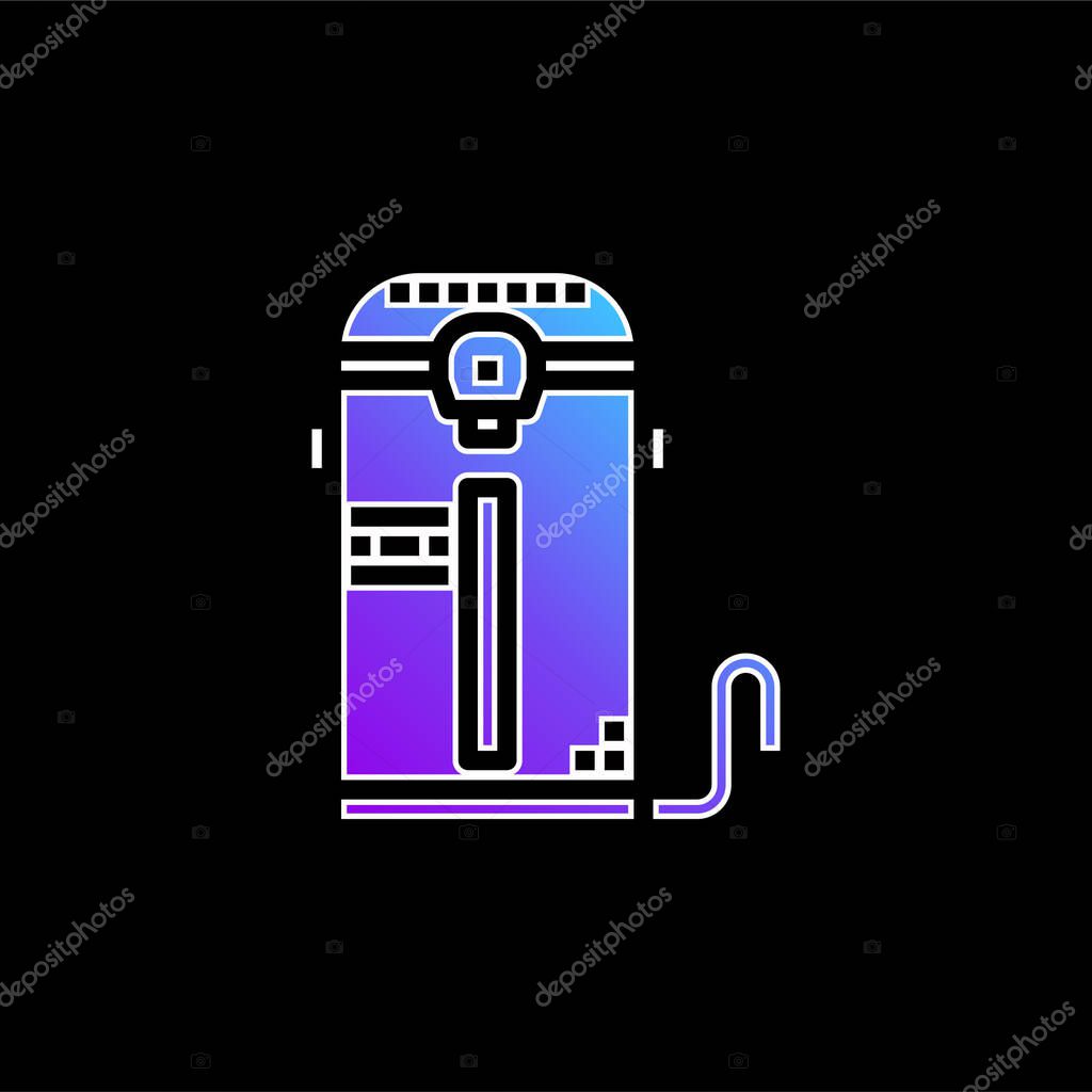 Boiler blue gradient vector icon