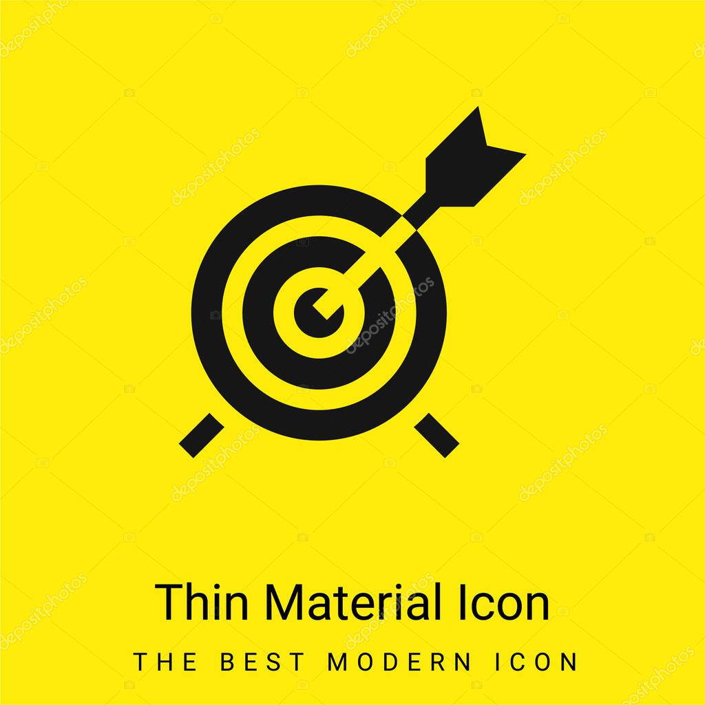 Arrow minimal bright yellow material icon