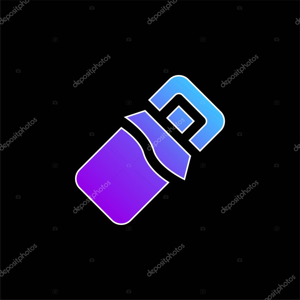 Bar blue gradient vector icon
