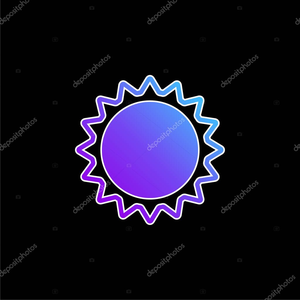 Annular Eclipse blue gradient vector icon