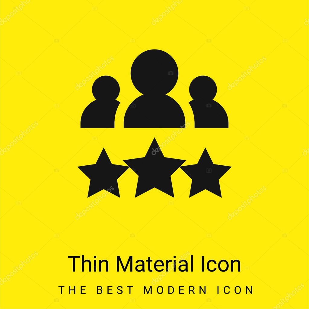Best Employee minimal bright yellow material icon