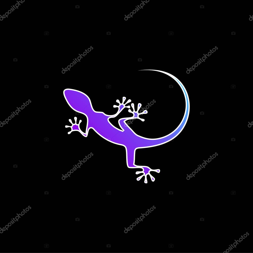Animal blue gradient vector icon