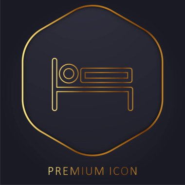 Yatak İşareti Altın Hat prim logosu veya simgesi