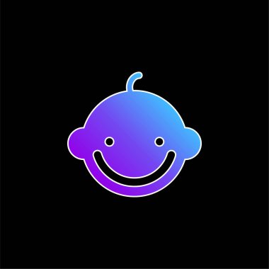 Baby Boy mavi gradyan vektör simgesi