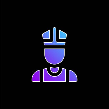 Fil mavi gradyan vektör simgesi