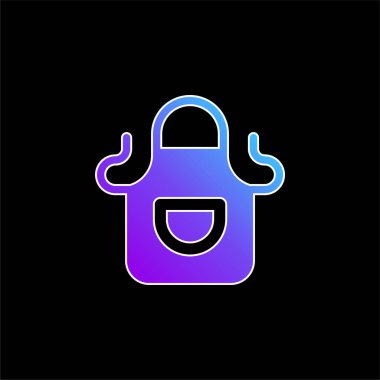 Önlük mavi gradyan vektör simgesi