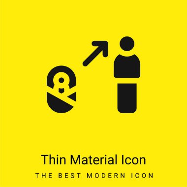 Benefit minimal bright yellow material icon clipart