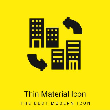 B2b minimal bright yellow material icon clipart