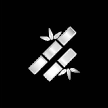 Bambu Çubukları Spa Süslemesi gümüş kaplama metalik simge