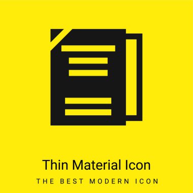 Kitap en az parlak sarı malzeme simgesi
