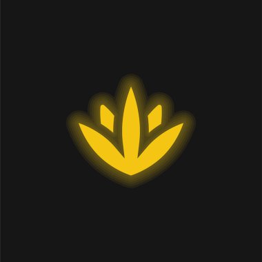 Parlak sarı neon simgesi