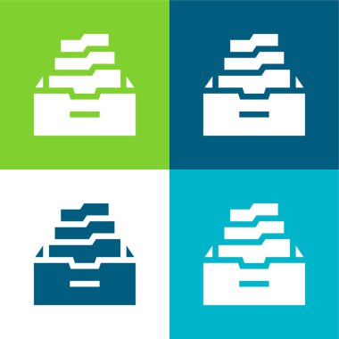 Arşiv Düz Renk en az simge kümesi