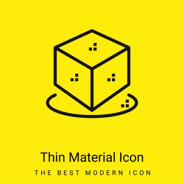 3D minimal parlak madde simgesi