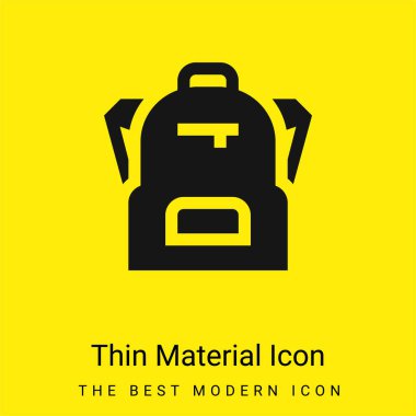 Sırt çantası en az sarı malzeme simgesi