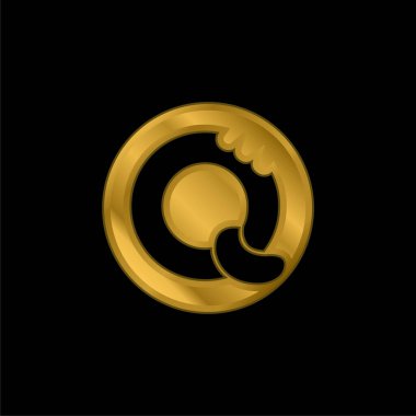 Bisquits Logo altın kaplama metalik simge veya logo vektörü