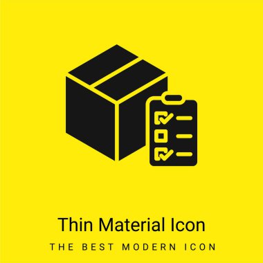 Kutu en az parlak sarı malzeme simgesi
