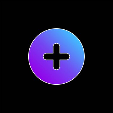 Mavi gradyan vektör simgesi ekle