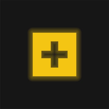 Bu sarı parlak neon simgesini ekle