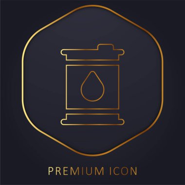 Barrels golden line premium logo or icon clipart