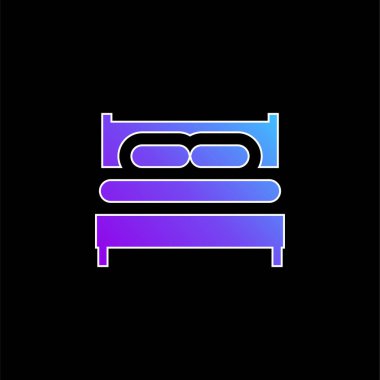 Yatak mavisi gradyan vektör simgesi