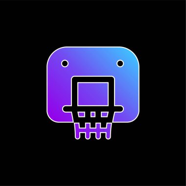 Arka tahta mavi gradyan vektör simgesi