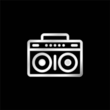 Gümrük kutusu gümüş kaplama metalik simge